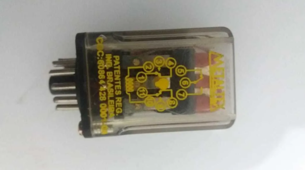 RELÉ SOQUETE PINOS 24VDC 10A METALTEX OP3RC3/11 - Imagem 6