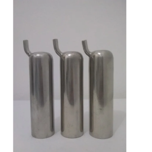 CAPA TETEIRA PARA ORDENHA EM AÇO INOX 304 FURO 17MM KIT COM 3UN.