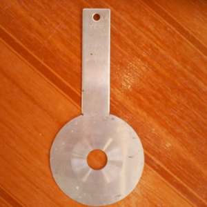 PLACA DE ORIFÍCIO D=19,00 E=1,1/2 AÇO INOX 304