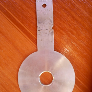 PLACA DE ORIFÍCIO D=19,39 AÇO INOX 304