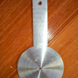PLACA DE ORIFÍCIO D=4,09 AÇO INOX 316