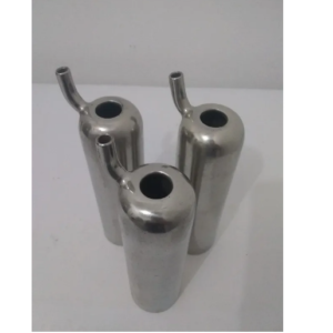 CAPA TETEIRA PARA ORDENHA EM AÇO INOX 304 FURO 17MM KIT COM 3UN.