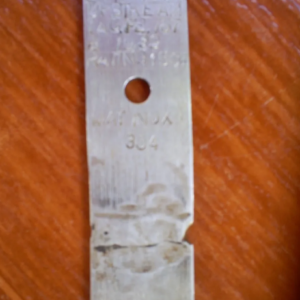 PLACA DE ORIFÍCIO D=19,39 AÇO INOX 304