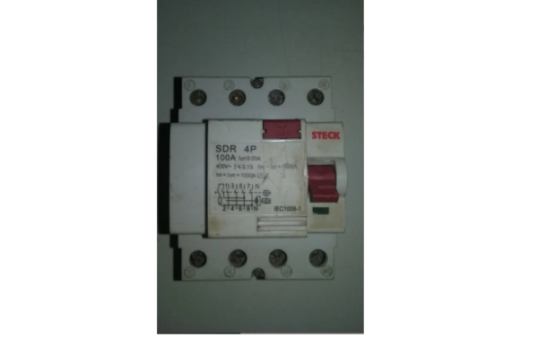 DISJUNTOR DIFERENCIAL TRIPOLAR STECK SDR 4P 100A - Imagem 4