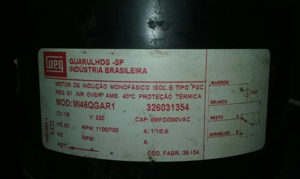 EXAUSTOR CIRCULADOR DE AR MONOF. WEG - Imagem 5
