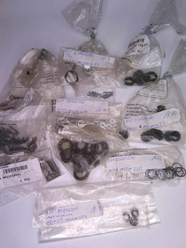 LOTE DE PEÇAS KARCHER MOLAS, ANÉIS, SELOS, ETC. TOTAL 83PÇS