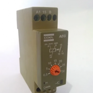 RELÉ TEMPO TEMPORIZADOR COEL AEG 0,5 A 30 SEGUNDOS