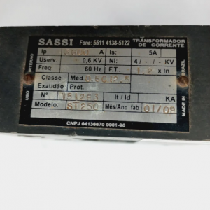 TRANSFORMADOR DE CORRENTE SASSI ST250 3600A – 5A