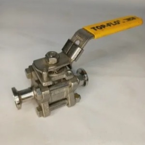 VÁLVULA ESFERA 1/2” TRICLAMP TOP-FLO AÇO INOX