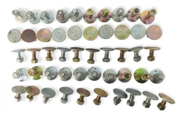 PARAFUSO PORCA CORREIA CANECA 1x1/4'' CABEÇA 28mm KIT 50UN