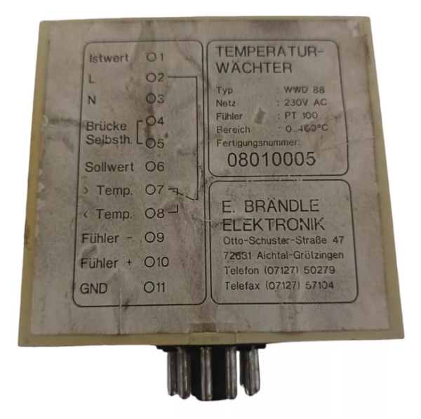 CONTROLADOR TEMPERATURA E. BRANDLE ELEKTRINIK 0-400°C 230V - Imagem 3