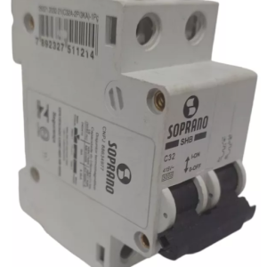 DISJUNTOR TERMOMAGNÉTICO SOPRANO SHB C32
