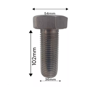 PARAFUSO SEXTAVADO ROSCA INTEIRA M36X102 AÇO INOX A2-70