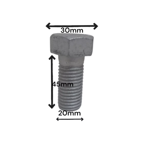 PARAFUSO SEXTAVADO M20X45 KIT 26 UNI CLASSE 8.8 ZINCADO - Imagem 2