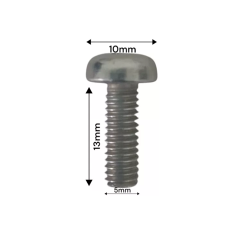 PARAFUSO MÁQUINA M5X13MM ZINC BRANCO CABEÇA PANELA 200 UNI - Imagem 5