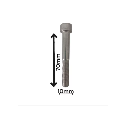 PARAFUSO ALLEN M10X70MM INOX CABEÇA CILÍNDRICA KIT 11 PEÇAS - Imagem 4
