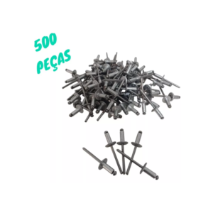 REBITE POP 4.8X12MM ABA LARGA ALUMÍNIO KIT 500UN