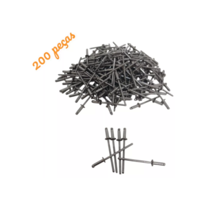 REBITE REPUXO 3.2X13MM AÇO INOX KIT 200 UN