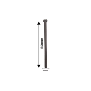 PARAFUSO SEXTAVADO M10X180MM AÇO INOX A4-80 KIT 4 UN
