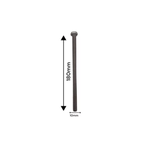 PARAFUSO SEXTAVADO M10X180MM AÇO INOX A4-80 KIT 4 UN - Imagem 2