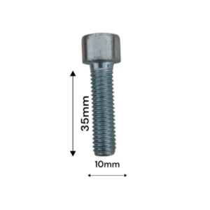 PARAFUSO ALLEN CABEÇA CILÍN M10X35MM ZINCADO B 8.8 KIT 30UN