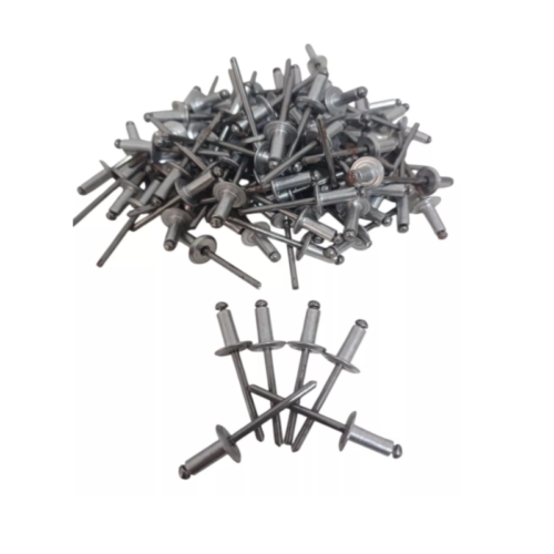 REBITE POP 4.8X12MM ABA LARGA ALUMÍNIO KIT 500UN - Imagem 3