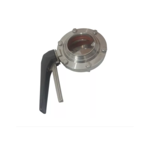 VÁLVULA BORBOLETA SANITÁRIA 3” AÇO INOX 304 SOLDA