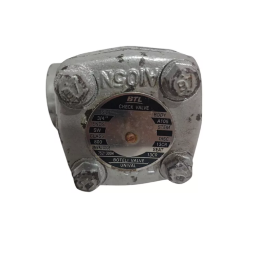 VÁLVULA RETENÇÃO PISTÃO 3/4'' SOLDA CLASSE 800 A150N UNIVAL - Imagem 3