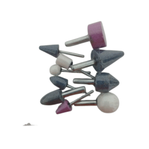 PONTAS MONTADAS PEDRA ESMERIL BITS P/ RETÍFICA KIT 10UN