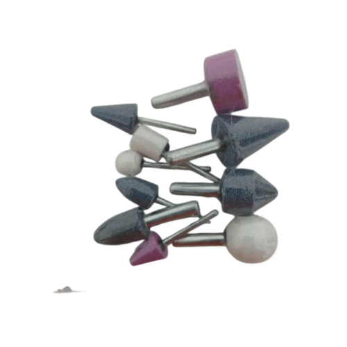 PONTAS MONTADAS PEDRA ESMERIL BITS P/ RETÍFICA KIT 10UN