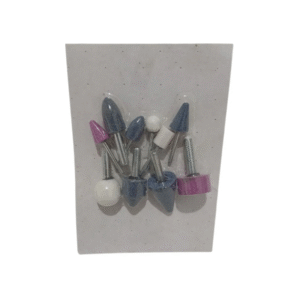 PONTAS MONTADAS PEDRA ESMERIL BITS P/ RETÍFICA KIT 10UN