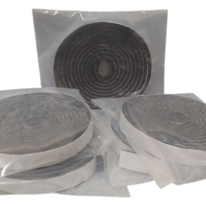 FITA E.V.A. VEDAÇÃO AUTOCOLANTE PRETO 5MMX20MM 15METROS