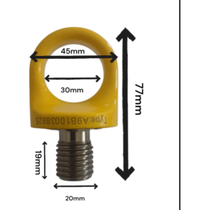 PARAFUSO OLHAL DE SUSPENSÃO M20 280KG AÇO INOX 316L
