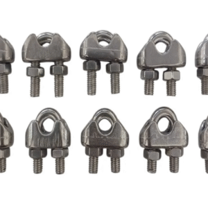 GRAMPO CLIP PARA CABO DE AÇO 3/16 5MM EM AÇO INOX